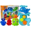 LEAN TOYS Dolphin Bathing Kit Sea Animals Plastic Waterfall