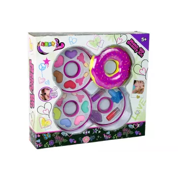 LEAN TOYS Donut Eye Shadow Lipstick Palette vaikams