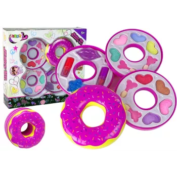 LEAN TOYS Donut Eye Shadow Lipstick Palette vaikams