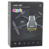 LEAN TOYS Dronas LU50 Air dviguba kamera HD MV vaizdo įrašas LED šviesos programėlė