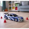 LEAN TOYS E46 nuotoliniu valdymu driftinis sportinis automobilis su kūgiais 15 km/h 1:43