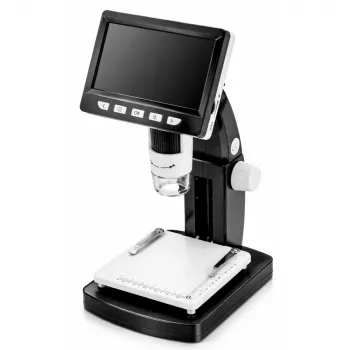 LEAN TOYS Mokomasis skaitmeninis mikroskopas su 4,3 colio LCD ekranu, USB, LED, 1000x padidinimas