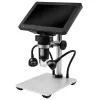 LEAN TOYS Mokomasis skaitmeninis mikroskopas su nuotolinio valdymo pultu, laidinis, 1200X, 7 colių LCD HD kamera