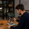 LEAN TOYS Mokomasis skaitmeninis mikroskopas su nuotolinio valdymo pultu, laidinis, 1200X, 7 colių LCD HD kamera