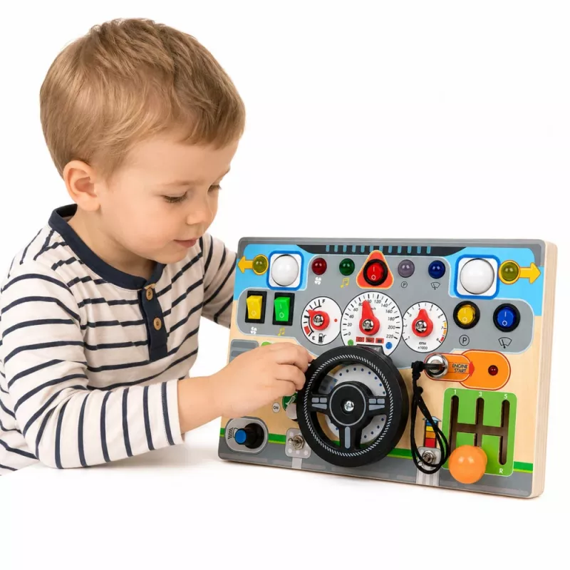 LEAN TOYS Vairaratis su garsais ir šviesomis – lavinamoji lenta