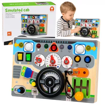 LEAN TOYS Vairaratis su garsais ir šviesomis – lavinamoji lenta