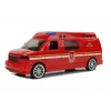 LEAN TOYS Fire Department Auto su traukiamąja virvele, šviesomis ir garsu