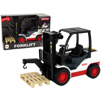 LEAN TOYS Šakinis krautuvas su judančiomis šakėmis