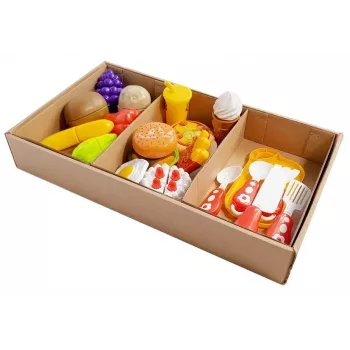 LEAN TOYS Vaisių ir daržovių pjaustymo rinkinys