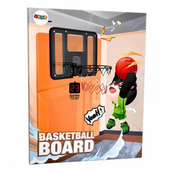 LEAN TOYS Krepšinio lenta su krepšiu, taškų skaitikliu, šviesos ir garso efektais