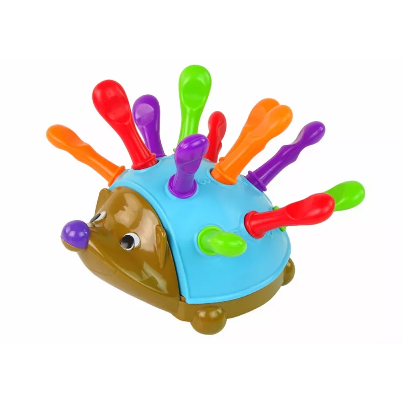 LEAN TOYS Hedgehog Puzzle Blue Colorful Spikes