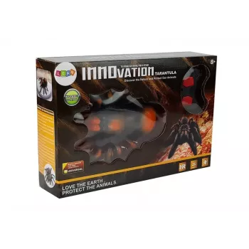 LEAN TOYS Didysis nuotoliniu būdu valdomas voras RC juodai oranžinis