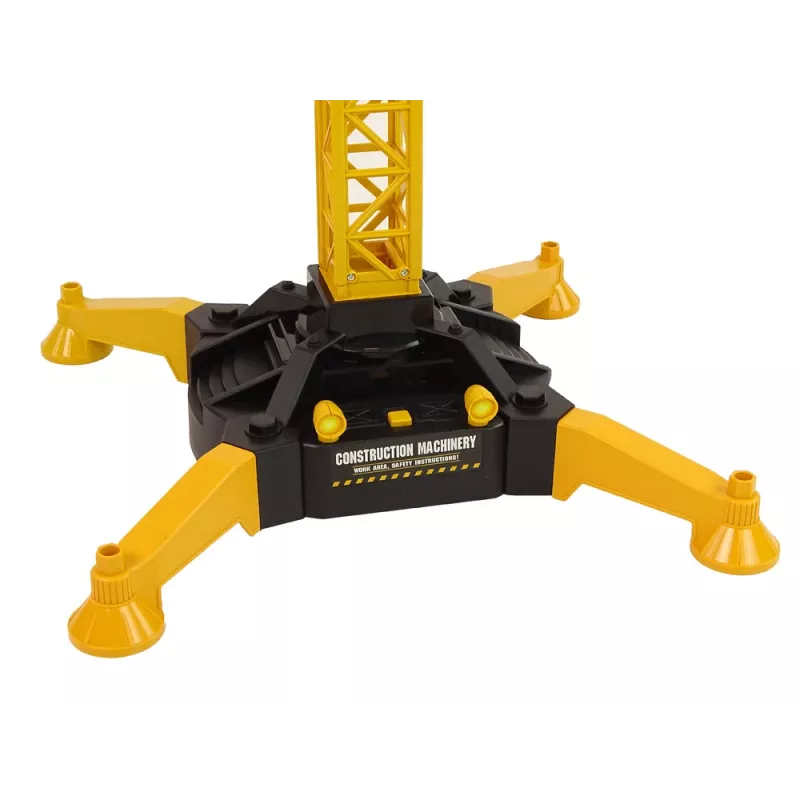 LEAN TOYS Didysis kranas su R/C nuotolinio valdymo pultu, aukštis 183 cm, 2 darbo lygiai
