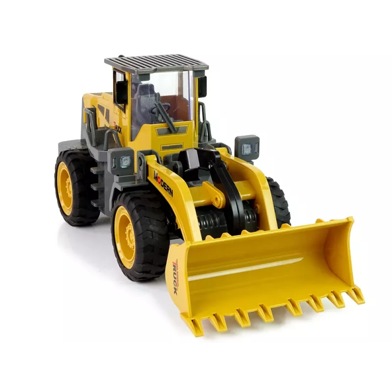 LEAN TOYS Huge Excavator R/C Loader nuotoliniu valdymu 360° sukimasis LED šviesos