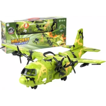 LEAN TOYS Huge Military Aircraft 55cm su Aksesuarais
