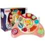 LEAN TOYS Interaktyvus kūdikių skydelis su muzika ir gyvūnų temomis, rožinis