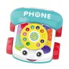 LEAN TOYS interaktyvus spalvingas traukiamas telefono žaislas su ratukais