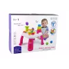 LEAN TOYS Interaktyvus edukacinis stalas su kamuoliukų rūšiuokle ir čiuožykla mėlynas