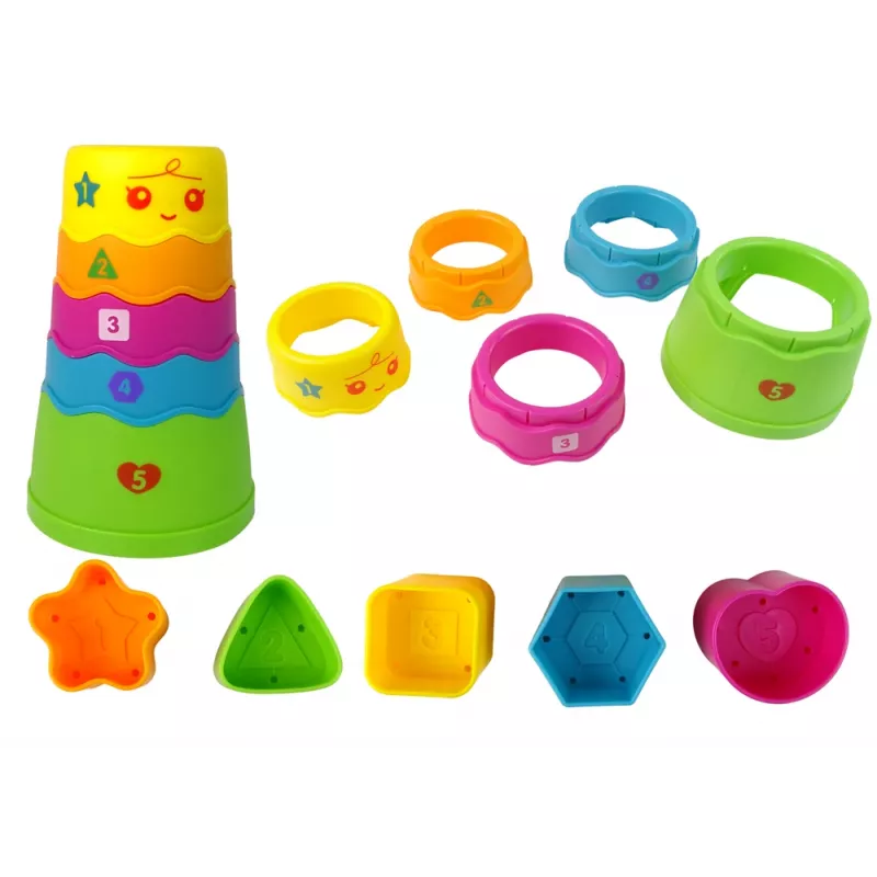 LEAN TOYS Interaktyvus edukacinis stalas su kamuoliukų rūšiuokle ir čiuožykla mėlynas
