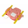 LEAN TOYS Interaktyvus rožinis vairo simuliatorius su garsu ir šviesomis