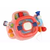 LEAN TOYS Interaktyvus rožinis vairo simuliatorius su garsu ir šviesomis