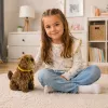 LEAN TOYS Interaktyvus minkštas šuo su švelniu kailiu – glostykite galvą ir mokykitės funkcijų