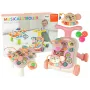 LEAN TOYS Interaktyvus stūmiklis-vaikštynė stalas 2in1 Pink