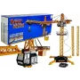 LEAN TOYS Didelis statybinis kranas su nuotolinio valdymo kabliu, 182 cm