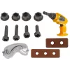 LEAN TOYS Large DIY Kit Tool Kit + Battery Drill Handyman Set