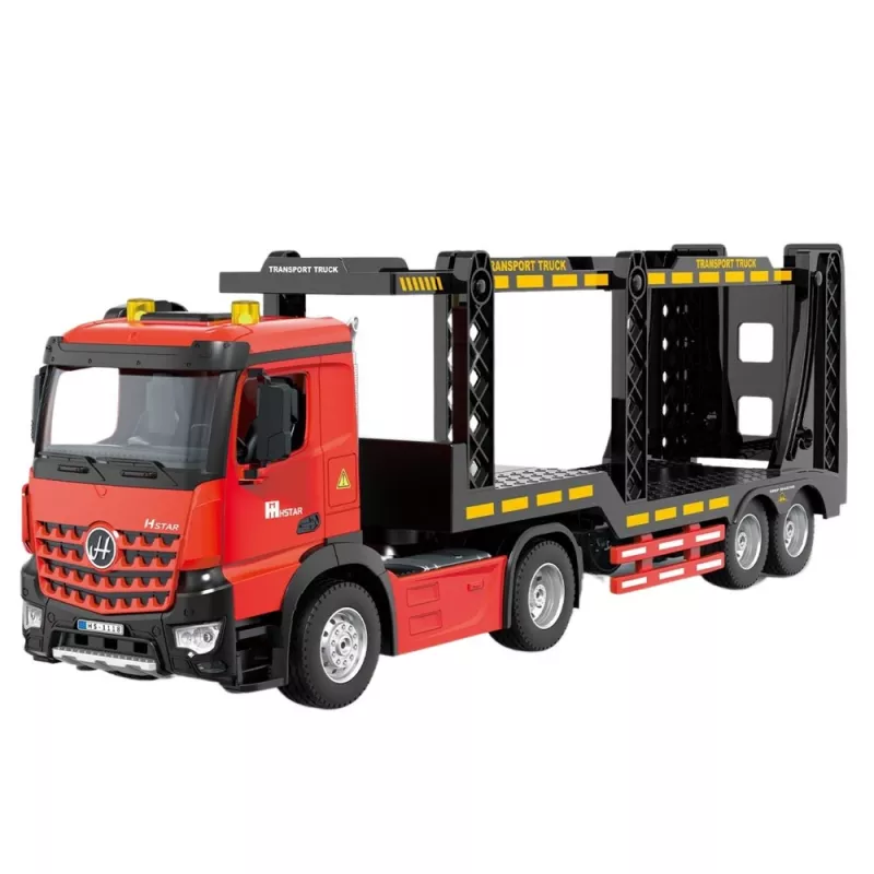 LEAN TOYS Large Lora Tow Truck nuotoliniu būdu valdomas RC 2.4G 6CH raudonas