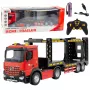 LEAN TOYS Large Lora Tow Truck nuotoliniu būdu valdomas RC 2.4G 6CH raudonas