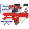 LEAN TOYS Didelis raudonas vandens pistoletas 750ml su akiniais