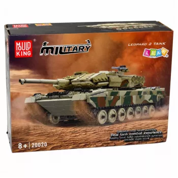 LEAN TOYS Leopard Military Tank Remote Controlled RC Construction Bricks 1100 psl.