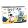 LEAN TOYS Little Doctor's Set Medical Cart X-Ray ECG Lights Pink 16 vnt.