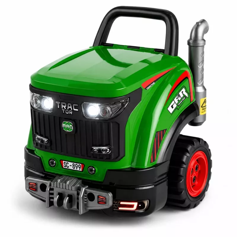 LEAN TOYS Little Handyman's ardymo traktorius su šviesomis, garsais ir garais