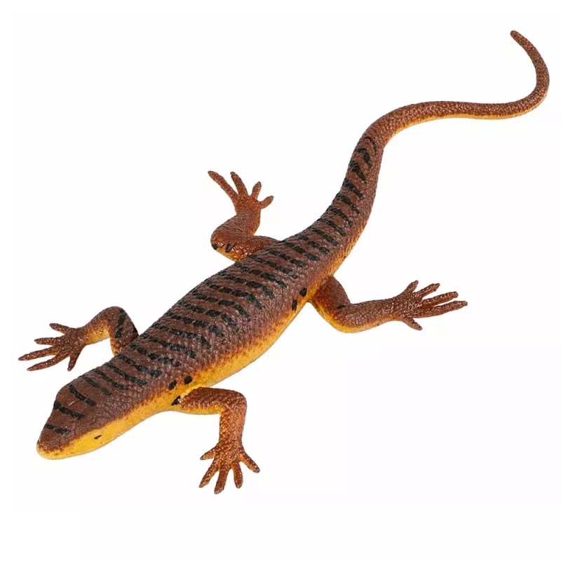 LEAN TOYS Lizard Viviparous Rubber Figurine Stretchable Realistic 12,5 cm