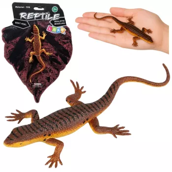 LEAN TOYS Lizard Viviparous Rubber Figurine Stretchable Realistic 12.5 cm