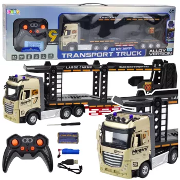 LEAN TOYS Lora Truck RC Tow Truck 1:24 2.4GHz su šviesomis ir garsais