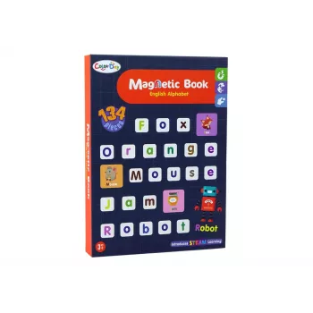 LEAN TOYS Magnetic Puzzle Book English Alphabet Pictures
