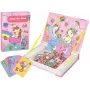 LEAN TOYS Magnetinė dėlionė knyga Unicorns Puzzles Cards