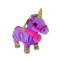 LEAN TOYS Mascot Horse Interactive Unicorn Purple Golden Wings