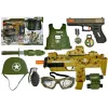 LEAN TOYS Karinis žaislų rinkinys su minkštųjų kulkų pistoletais MP7