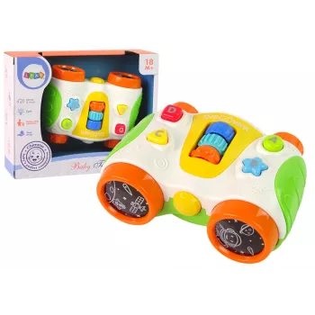 LEAN TOYS Multifunkciniai interaktyvūs žiūronai kūdikiui „Baby Telescope“