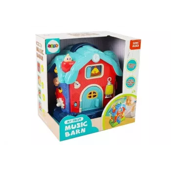 LEAN TOYS Music Barn Animals Farm Sounds Music Pink