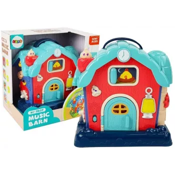 LEAN TOYS Music Barn Animals Farm Sounds Music Pink