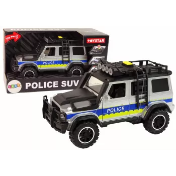 LEAN TOYS Off Road policijos automobilis 1:14 su inerciniu varikliu