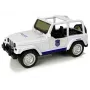 LEAN TOYS Visureigis policijos automobilis baltas