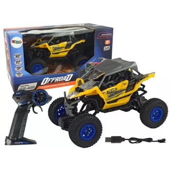 LEAN TOYS Off-road Remote Controlled 2.4 GHz 1:16 Geltona