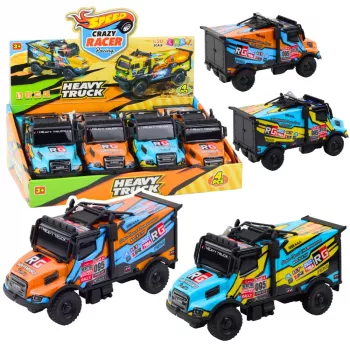 LEAN TOYS Offroad RC sunkvežimis 1:16 mastelio oranžinis mėlynas su šviesomis ir garsais