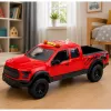 LEAN TOYS Pickup Truck 1:12 RC su atsidarančiomis durimis, žibintais ir garsu – raudonas